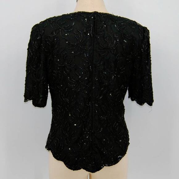 Vintage Laurence Kazar Beaded Blouse - Picture 3 of 5